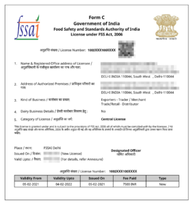 Fssai Central License